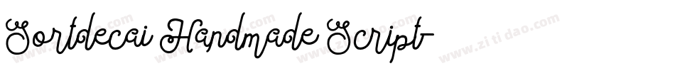 Sortdecai Handmade Script字体转换